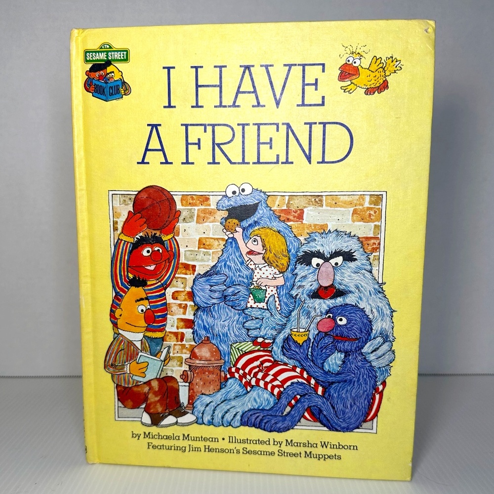 Vintage 1981 SesameStreet BookClub I Have a Friend by MichaelaMuntean HB Muppets